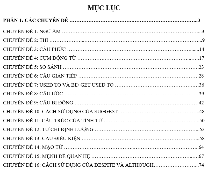 Tổng hợp 30 chuyên đề Ôn thi vào 10 kèm Bài tập làm thêm_172 trang - CÓ ĐÁP ÁN